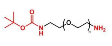 BOC-NH-PEG-NH2；叔丁氧羰基聚乙二醇氨基；NH2-PEG-NH-BOC