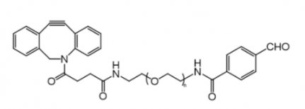 DBCO-PEG-DF，苯甲醛-聚乙二醇-二苯基环辛炔，DF-PEG-DBCO