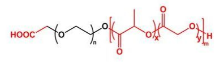 PLGA-PEG-COOH；聚乳酸-羟基乙酸共聚物聚乙二醇羧基； COOH-PEG-PLGA