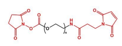 NHS-PEG-MAL MAL-PEG-NHS 活性酯聚乙二醇马来酰亚胺 