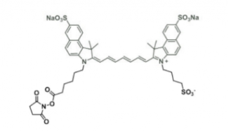 sulfo ICG-NHS ester 水溶性吲哚菁绿活性酯  C49H51N3Na2O13S3