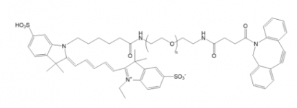  Cy5-PEG-DBCO Cy5-聚乙二醇-二苯基环辛炔