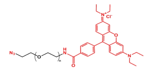 罗丹明聚乙二醇叠氮 Rhodamine-PEG-N3