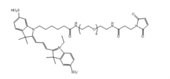 Cy3-PEG-Maleimide，Cy3-聚乙二醇-马来酰亚胺