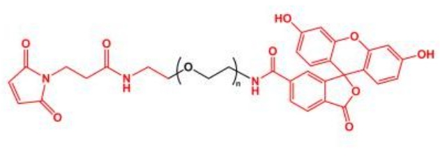 荧光素聚乙二醇马来酰亚胺 FITC-PEG-MAL