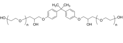 PEG-2OH 聚乙二醇(α,ω-双羟基封端) 链中间含(双酚A-co-环氧氯丙烷)连接剂