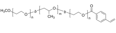 PEO-PPO-PEO-Styrene 甲氧基-聚乙二醇-聚丙二醇-聚乙二醇-苯乙烯基 单端双键  泊洛沙姆Pluronic衍生物