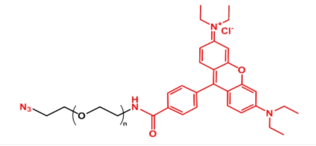 罗丹明聚乙二醇叠氮 Rhodamine-PEG-N3