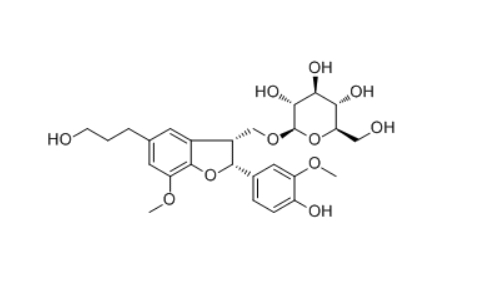  CAS ：351346-10-6   (7R,8R)-Dihydrodehydrodiconiferyl alcohol 9-O-β-D-glucoside 