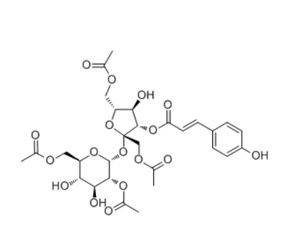  CAS ：138195-49-0    1,6,2',6'-O-Tetraacetyl-3-O-trans-p-coumaroylsucrose  