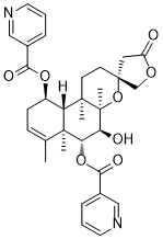 CAS ：1206805-30-2   6-O-Nicotinoylscutebarbatine G