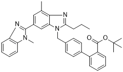 CAS ：144702-26-1  Telmisartan tert-butyl ester  替米沙坦