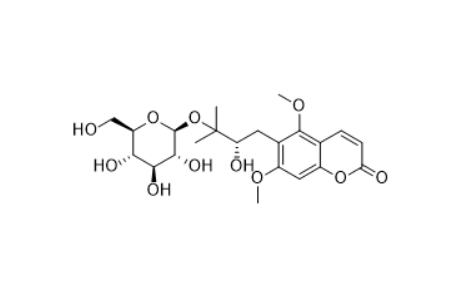  CAS ：1176645-57-0   (-)-Toddalolactone 3′-O-β-D-glucopyranoside 