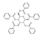 1,2,3,4,6-五-O-苯甲酰基-D-吡喃葡萄糖苷	  