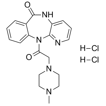 CAS:29868-97-1  Pirenzepine dihydrochloride	盐酸哌仑西平