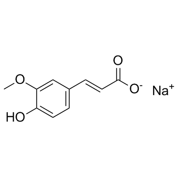 CAS:24276-84-4  Sodium ferulate	3-甲氧基-4-羟基肉桂酸钠