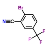 密度	1.7±0.1 g/cm3 沸点	269.3±40.0 °C at 760 mmHg 熔点	50-51ºC 分子式	C8H3BrF3N 分子量	250.015 闪点	116.7±27.3 °C 精确质量	248.940094 PSA	23.79000 LogP	2.88 外观性状	白色至黄色固体 蒸汽压	0.0±0.6 mmHg at 25°C 折射率	1.517 储存条件	Room temperature.  2-溴-5-三氟甲基苯腈MSDS  