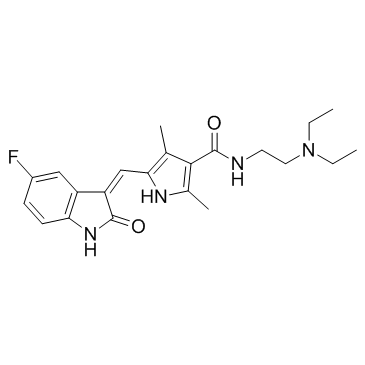 CAS:557795-19-4	Sunitinib	舒尼替尼  药物分子开发