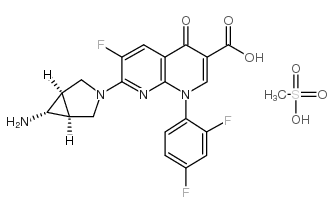 CAS:147059-75-4	Trovafloxacin (mesylate)	曲伐沙星甲磺酸盐  中间体生产