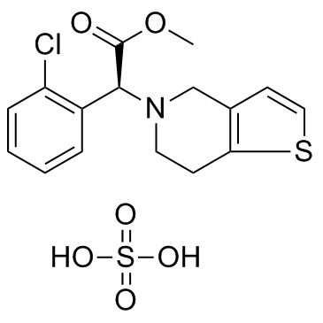 CAS:120202-66-6	Clopidogrel (hydrogen sulfate)	硫酸氯吡格雷   原料药供应