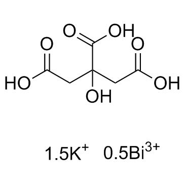 CAS:57644-54-9	Bismuth potassium citrate	  枸橼酸铋钾    小试供应