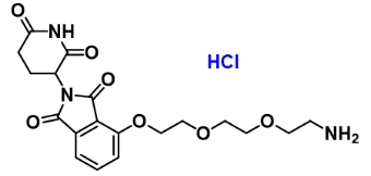 Thalidomide-O-PEG2-amine hydrochloride      萨力多胺-O-二聚乙二醇-氨基盐酸盐