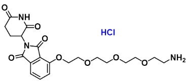  CAS  : 2387510-82-7     Thalidomide-O-PEG3-amine hydrochloride       萨力多胺-O-三聚乙二醇-C2-氨基盐酸盐 