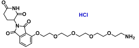 Thalidomide-O-PEG4-amine hydrochloride     萨力多胺-O-四聚乙二醇-氨基盐酸盐