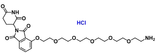 Thalidomide-O-PEG6-amine hydrochloride    沙利度胺-O-六聚乙二醇-氨基盐酸盐