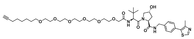 (S,R,S)-AHPC-2-2-2-2-2-2-6-alkyne      (S,R,S)-AHPC-2-2-2-2-2-2-6-炔