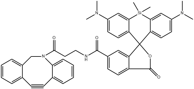 CAS： 2259859-41-9   SiR-DBCO   硅-罗丹明-二苯并环辛炔;硅基罗丹明-二苯并环辛炔染料,SIR-DBCO