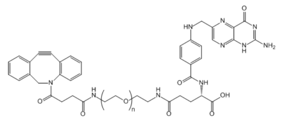 DBCO-PEG-FA   叶酸-聚乙二醇-二苯基环辛炔   叶酸PEG大环配体 