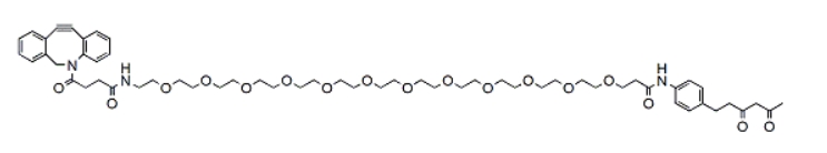 Diketone-PEG12-DBCO   二酮-十二聚乙二醇-二苯并环辛炔   PROTAC linker