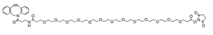 DBCO-NHCO-PEG13-NHS ester   二苯并环辛烯-酰胺-PEG13-NHS ester 含有NHS酯的PEG连接剂   