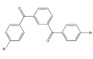 	1,3-亚苯基双[(4-溴苯基)甲酮]	 