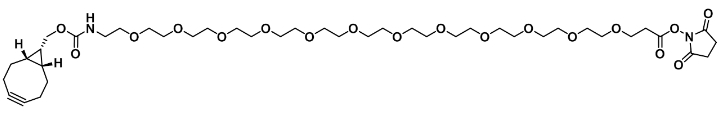 2702973-70-2  endo-BCN-PEG12-NHS ester  (1R,8S,9S)-双环[6.1.0]壬-十二聚乙二醇-琥珀酰亚胺酯