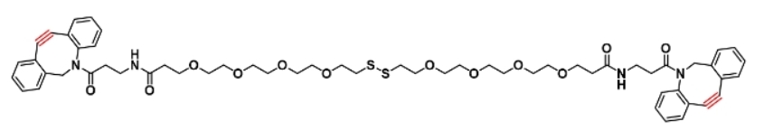 DBCO-PEG4-SS-PEG4-DBCO 二苯并环辛炔-四聚乙二醇-甲基-四嗪