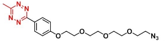 CAS: 1802908-04-8   Methyltetrazine-PEG4-azide   甲基四嗪-四聚乙二醇-叠氮