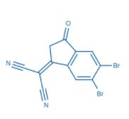 	2-(5,6-二溴-3-氧代-2,3-二氢-1H-茚-1-亚基)丙二腈	  