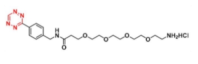 Tetrazine-PEG4-amine HCl salt   四嗪-四聚乙ニ醇-氦基 盐酸盐