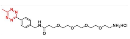 1802908-05-9    Me-Tetrazine-PEG4-amine HCl salt   甲基-四嗪-四聚乙二醇-氨基盐酸盐