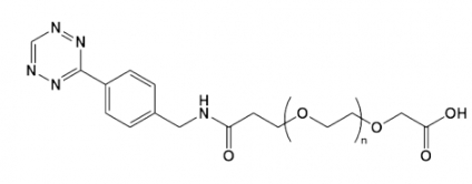 Tetrazine-PEG-COOH 四嗪-聚乙二醇-羧基   点击化学