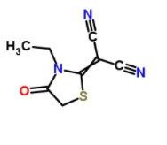 2-(3-乙基-4-氧代噻唑烷-2-亚基)丙二腈	 