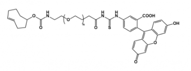 TCO-PEG-FITC 反式环辛烯聚乙二醇荧光素    荧光素-聚乙二醇-反式环辛烯