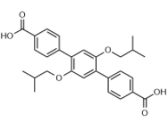 	2',5'-二异丁氧基-[1,1':4',1''-三联苯]-4,4''-二羧酸	 