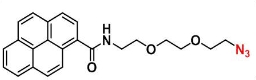 Pyrene-PEG2-azide   芘甲酰胺-二聚乙二醇-叠氮  荧光染料