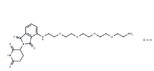 CAS:	2357105-92-9	Pomalidomide-PEG4-C2-NH2 hydrochloride	泊马度胺4'-PEG4-胺