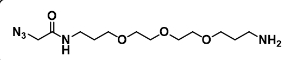 CAS:2770268-17-0    Azidoacetamide-C3-PEG3-C3-NH2  叠氮乙酰胺-C3-三聚乙二醇-C3-氨基