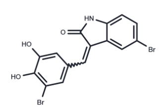 CAS:	486443-73-6	LC3-mHTT-IN-AN1	5-溴-3-(3-溴-4,5-二羟基亚苄基)吲哚啉-2-酮