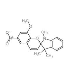 1498-89-1    1′,3′-二氢-8-甲氧基-1′,3′,3′-三甲基-6-硝基螺[2H-1-苯并吡喃-2,2′-(2H)-吲哚]